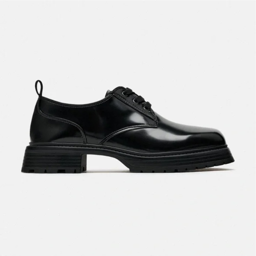 Zara Lace Up Derby Blucher Shoes